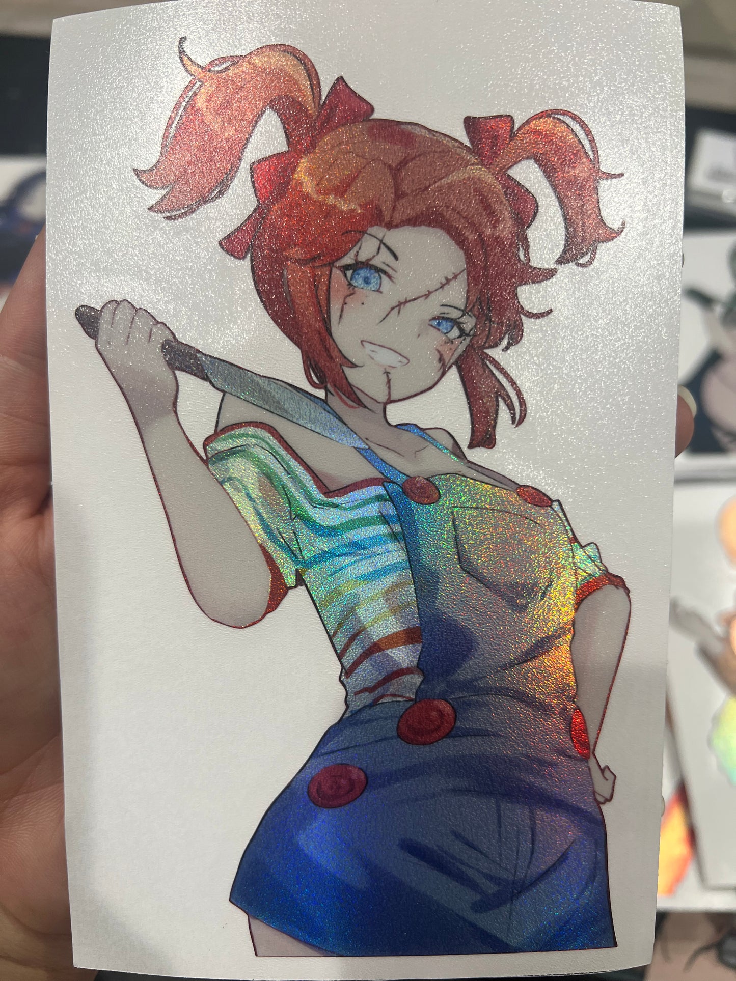 6 inch HORROR Collection Holo Stickers
