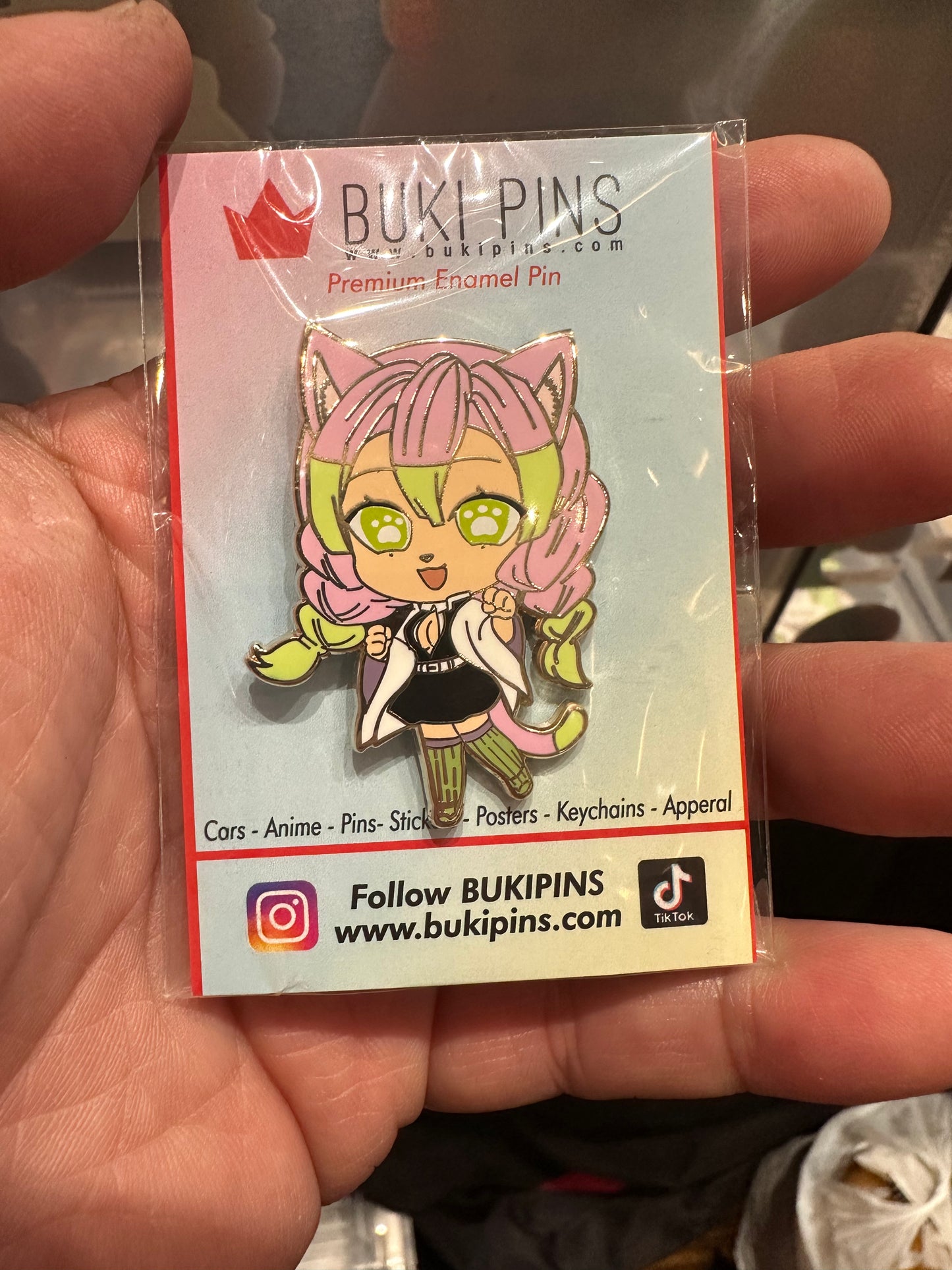 Neko Demon Slayer Pins