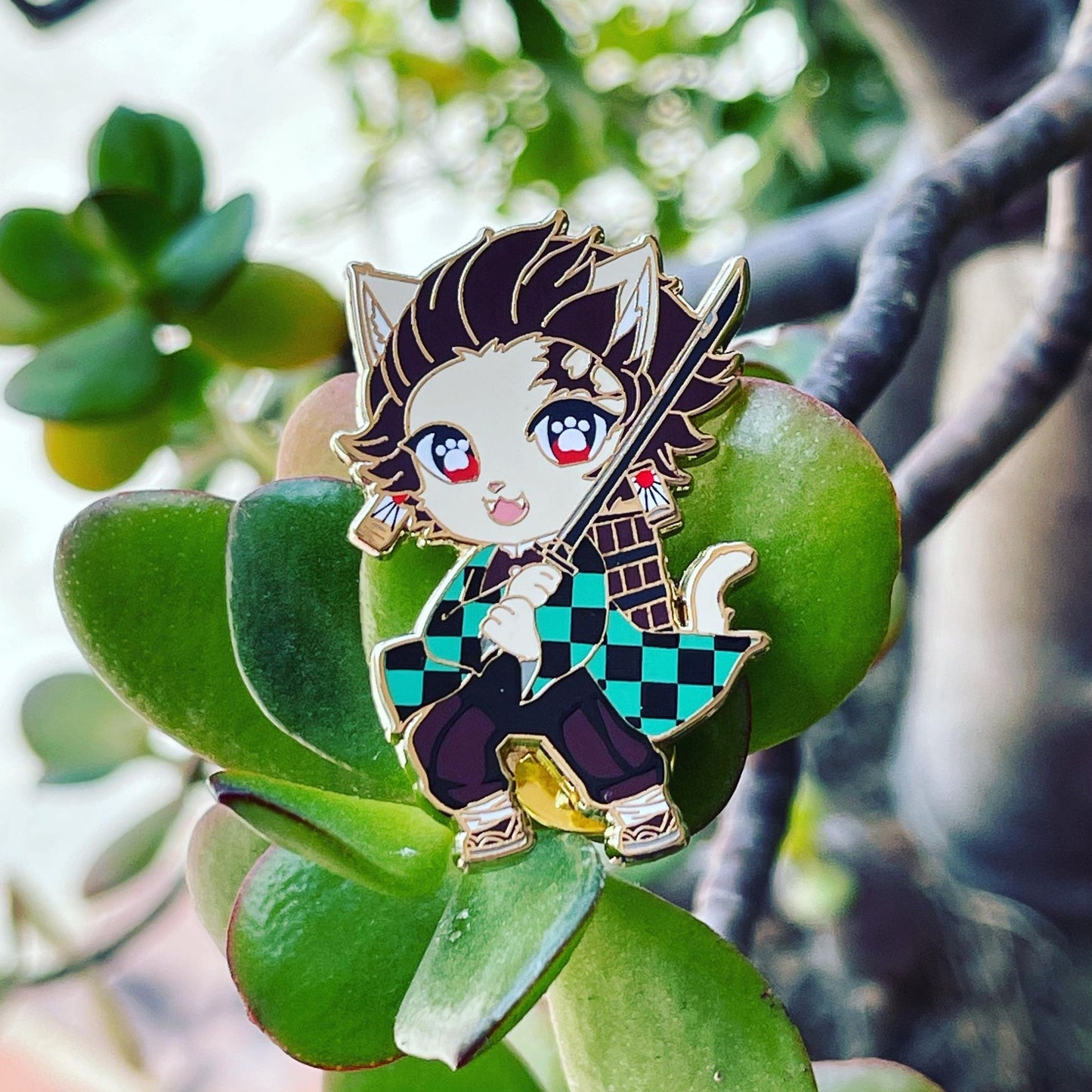 Neko Demon Slayer Pins