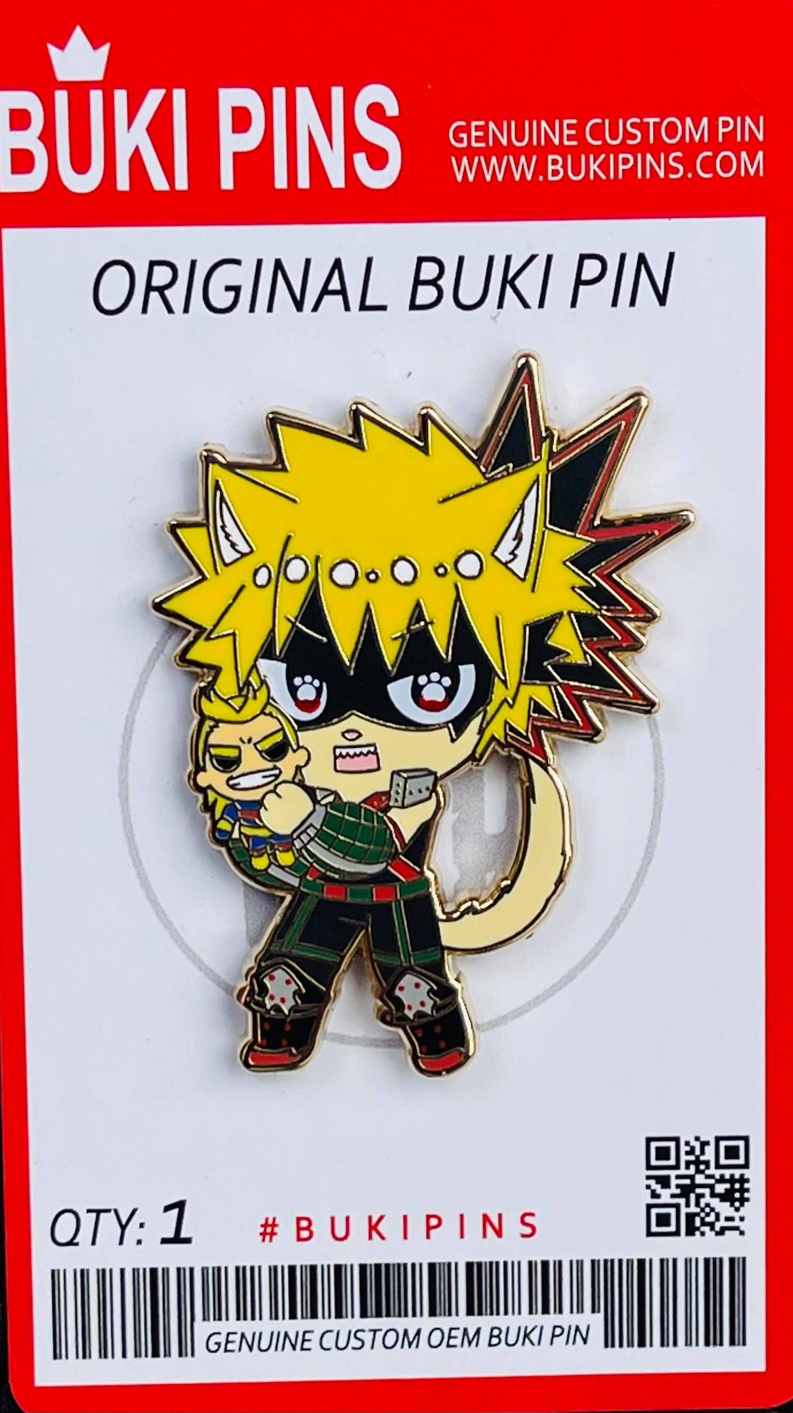 Hero Cat Pins (My hero Academia)