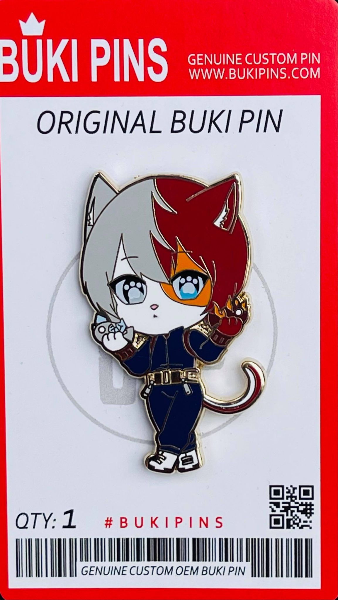 Hero Cat Pins (My hero Academia)
