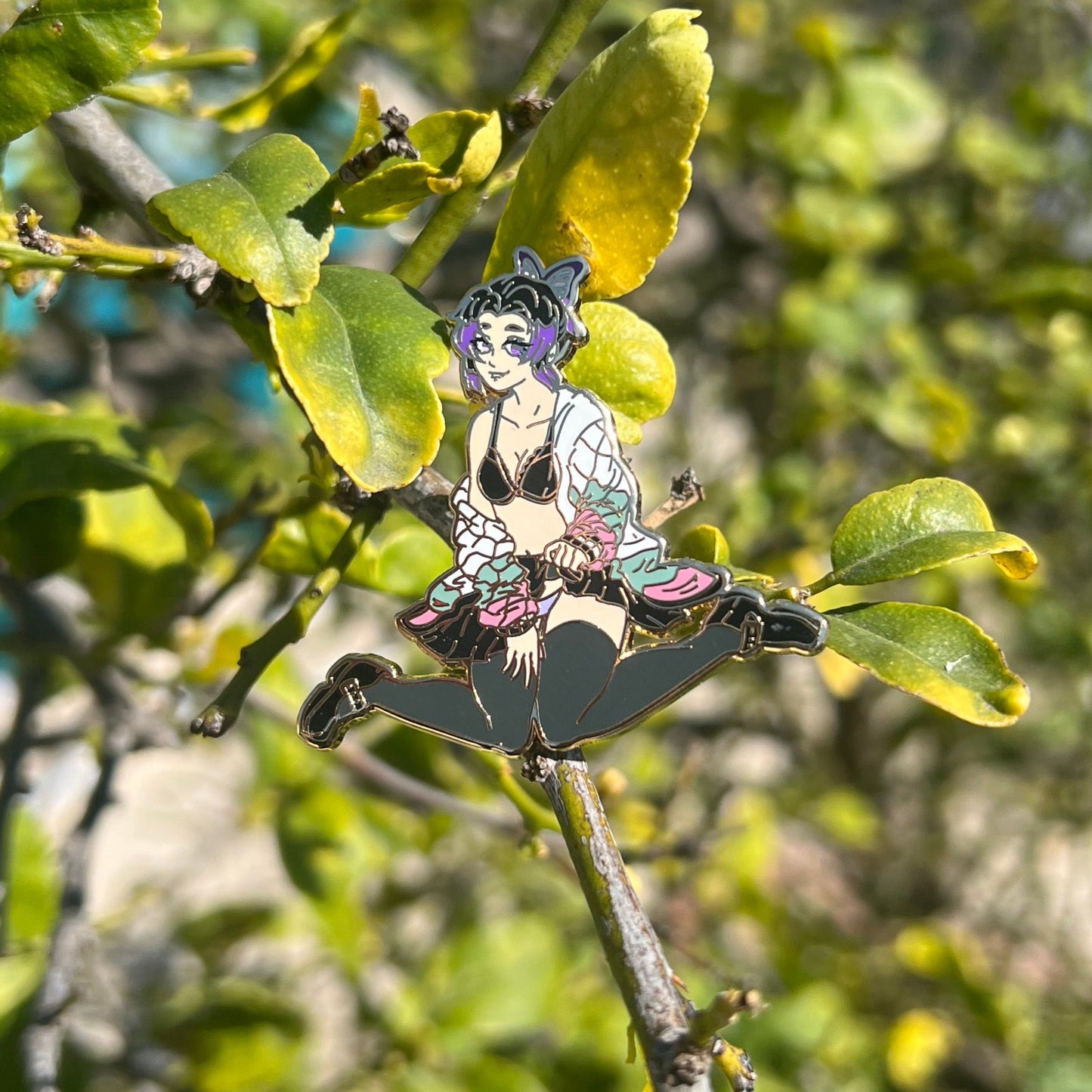 Shinobu School Girl Pin