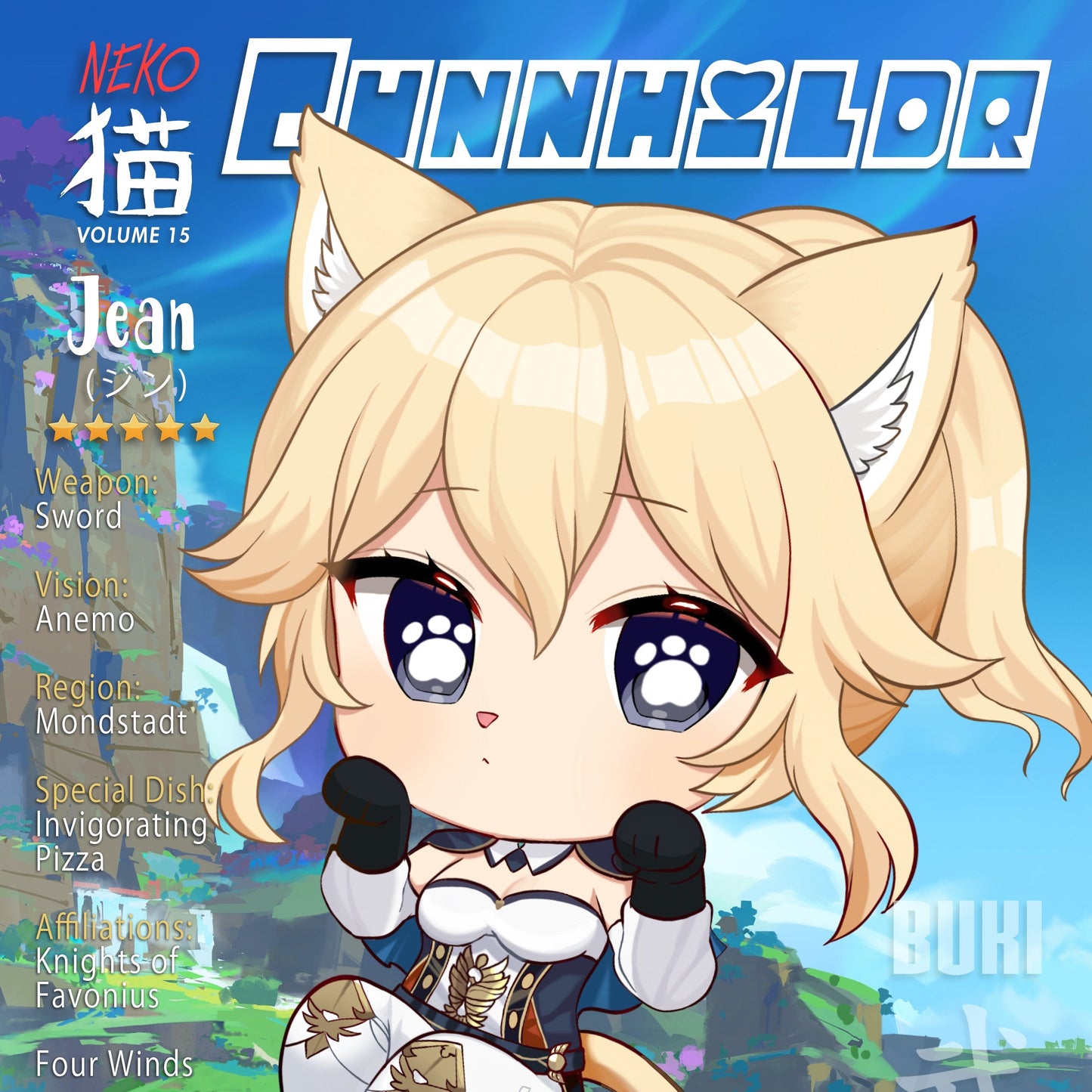 Neko Print Genshin Impact