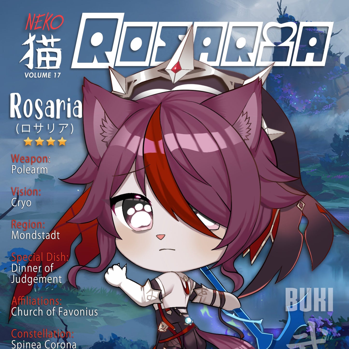 Neko Print Genshin Impact