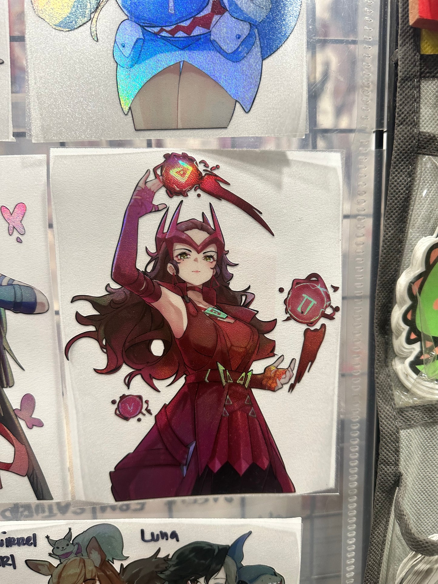 Comic Characters Holo Sticker