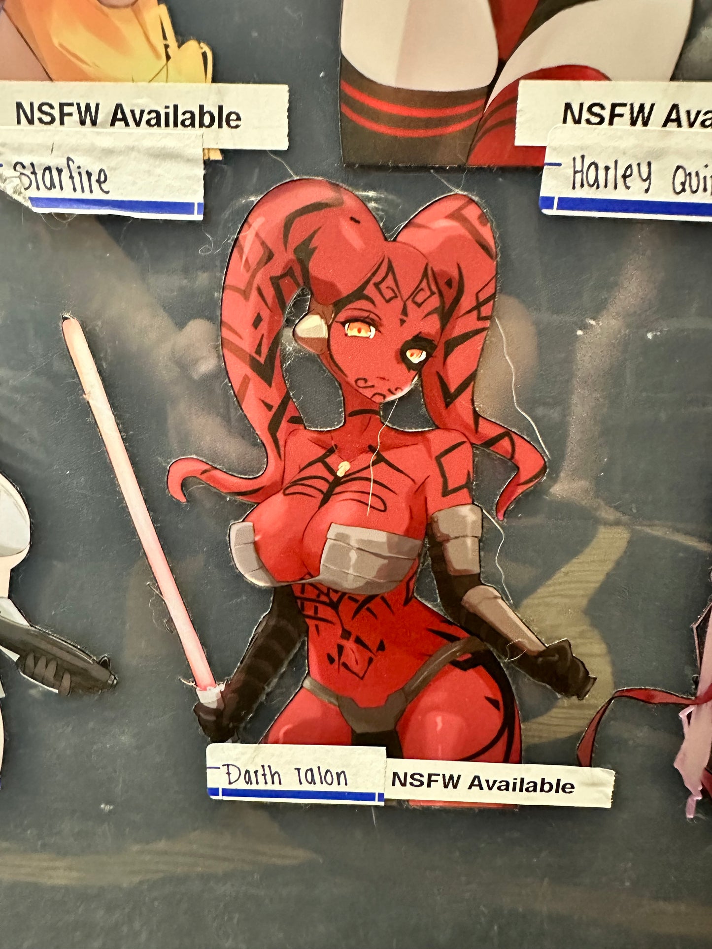 Comic Characters Holo Sticker