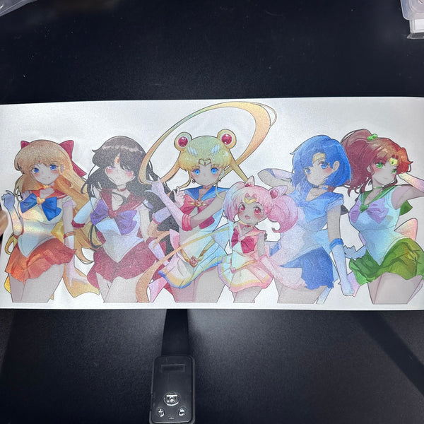 Special edition Sailor Scouts 13 inch holo Sticker