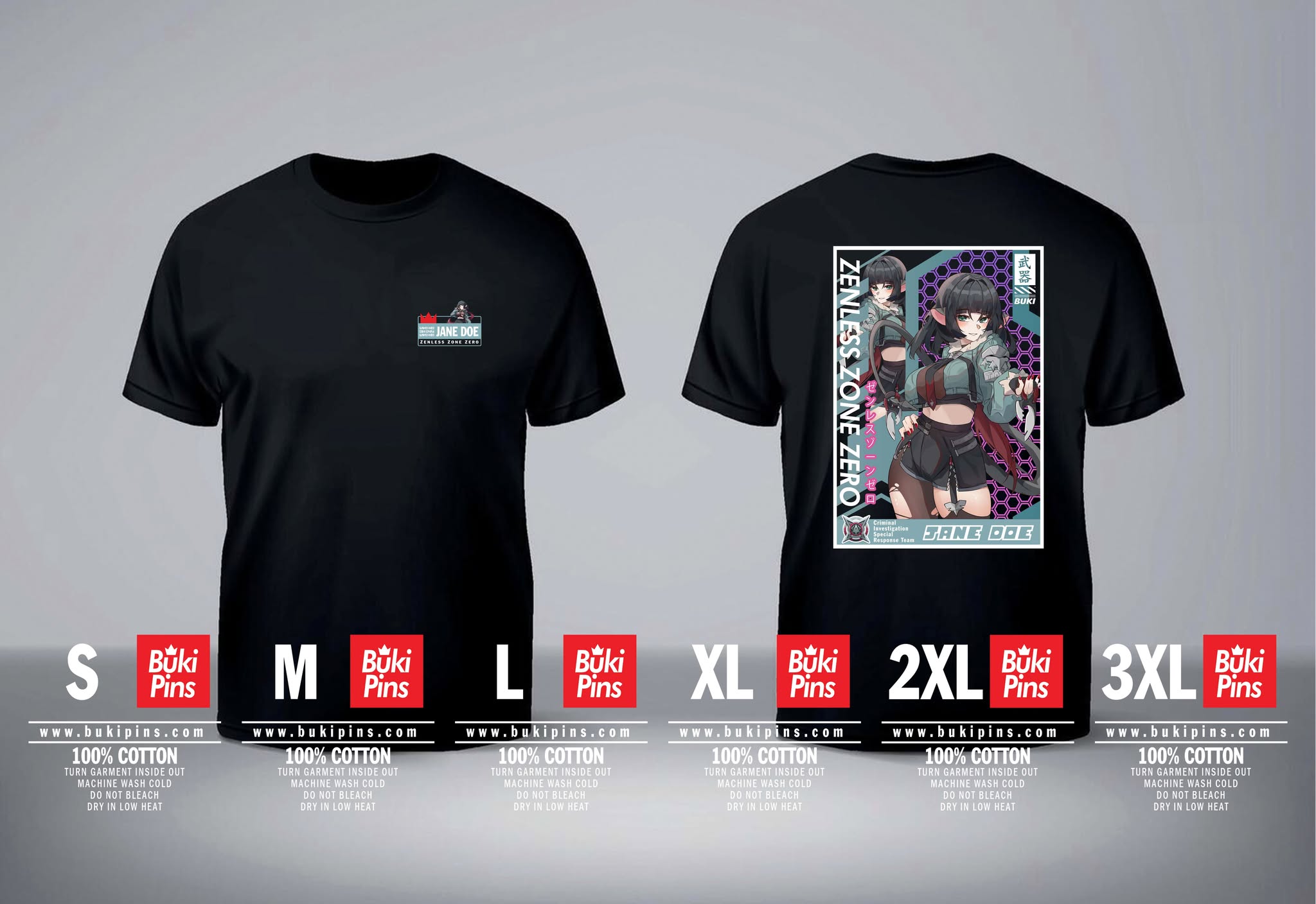 Jane Doe ZZZ V2 Shirt – Buki Pins