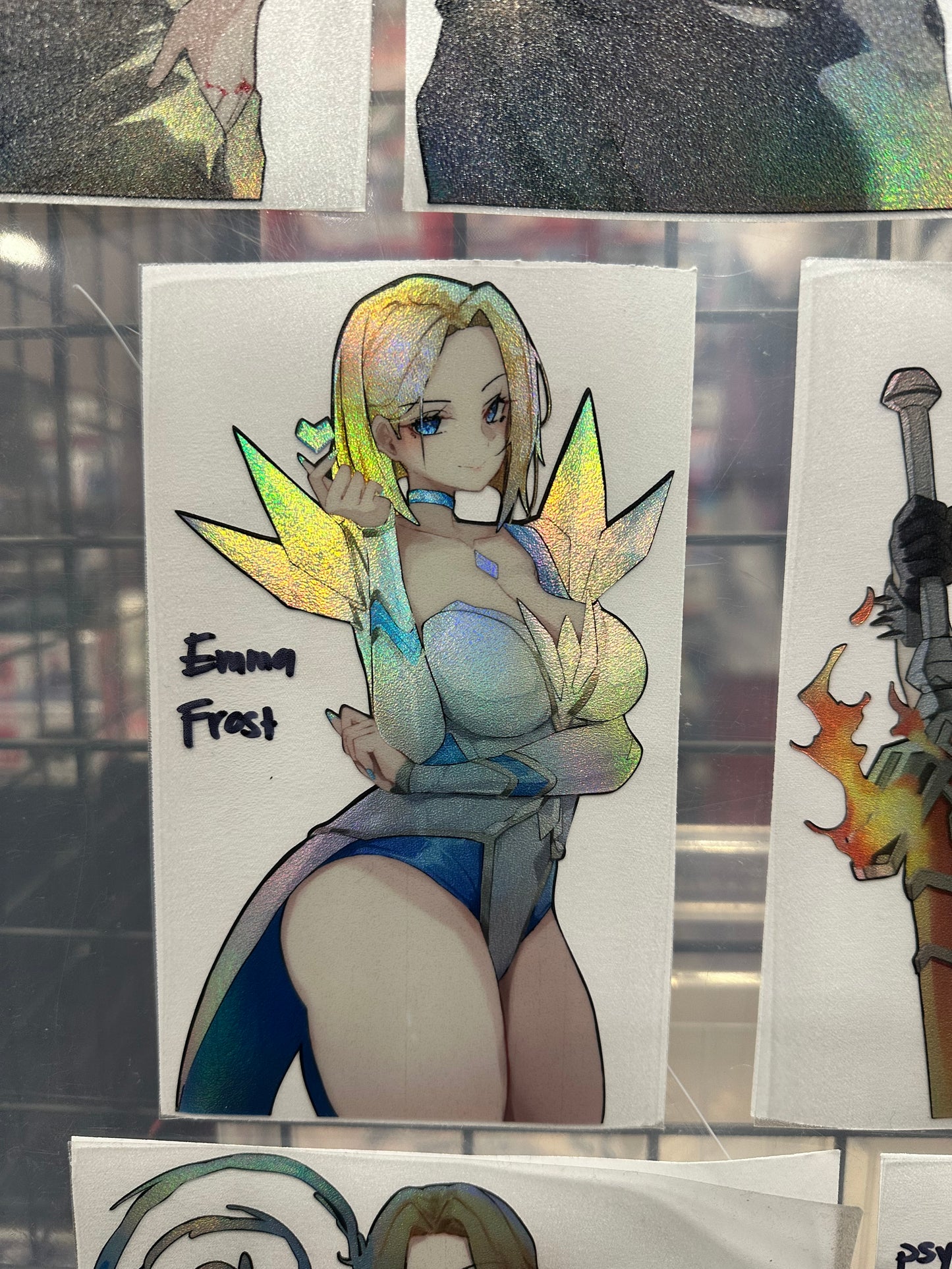 Comic Characters Holo Sticker
