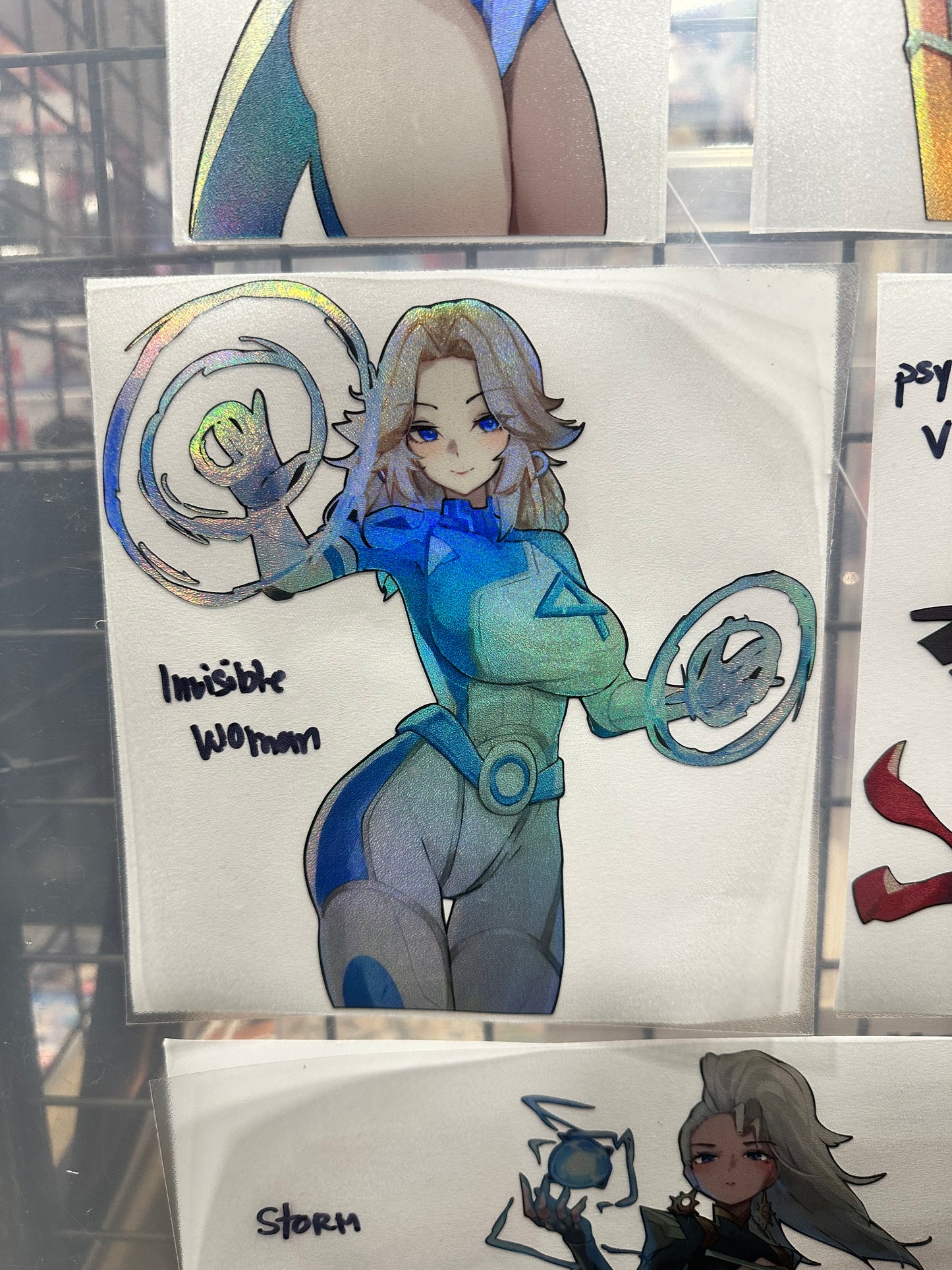 Comic Characters Holo Sticker