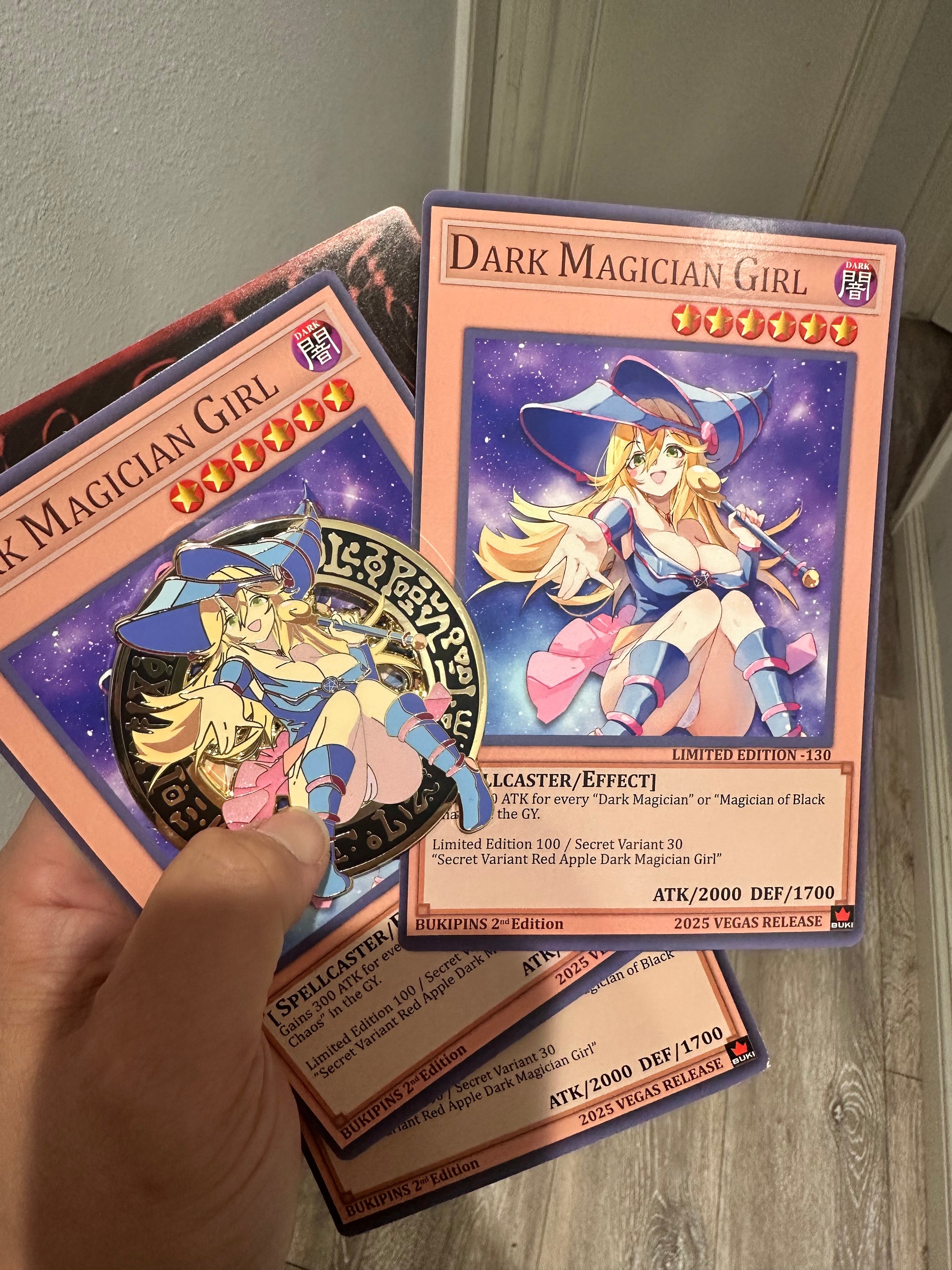 nsfw yugioh cards Dark Magician Girl v2 Limited Edition Pin – Buki Pins