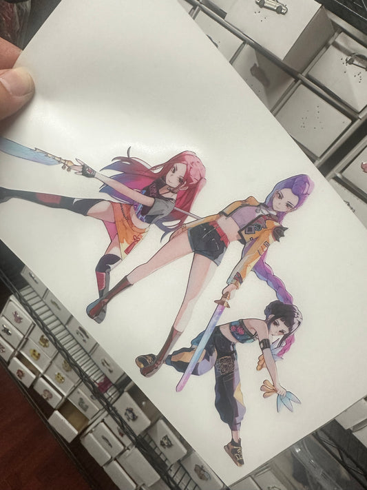 Kpop Demon Hunters vinyl sticker