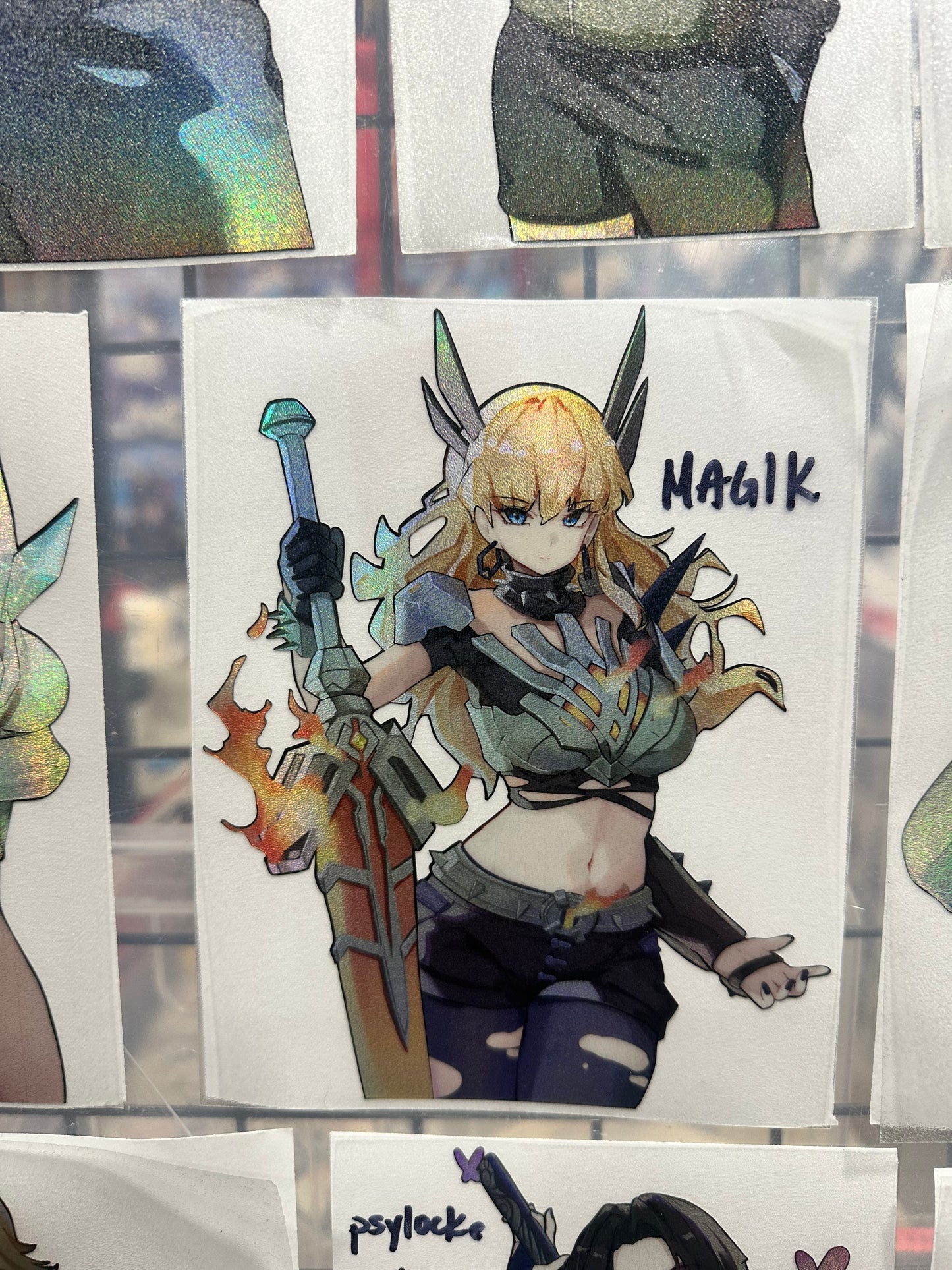 Comic Characters Holo Sticker