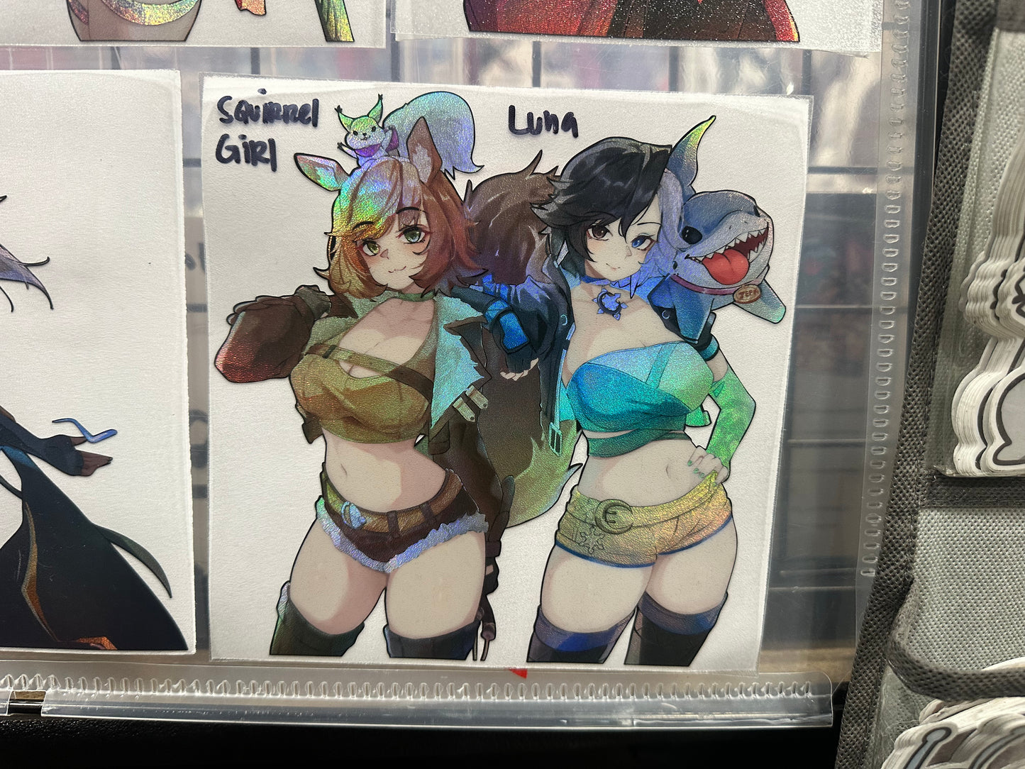 Comic Characters Holo Sticker
