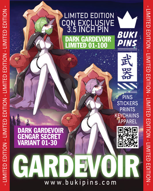 (PRE-ORDER) Limited edition Dark Gardevoir pin