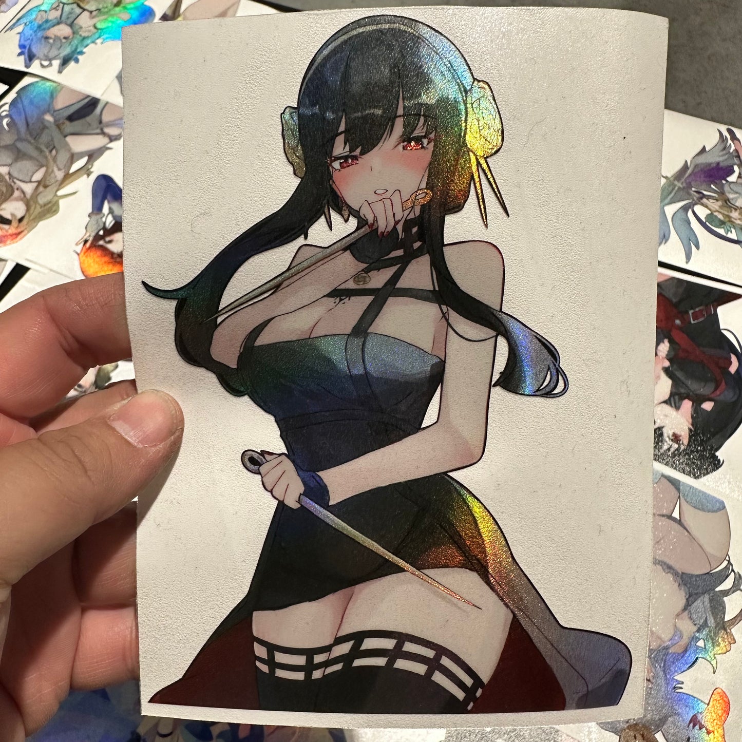 6 inch ANIME Collection Holo Stickers