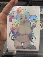 6 inch Gaming Characters Spot Holo Stickers