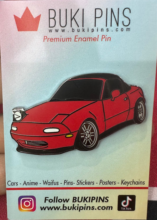 Winking Miata Pin