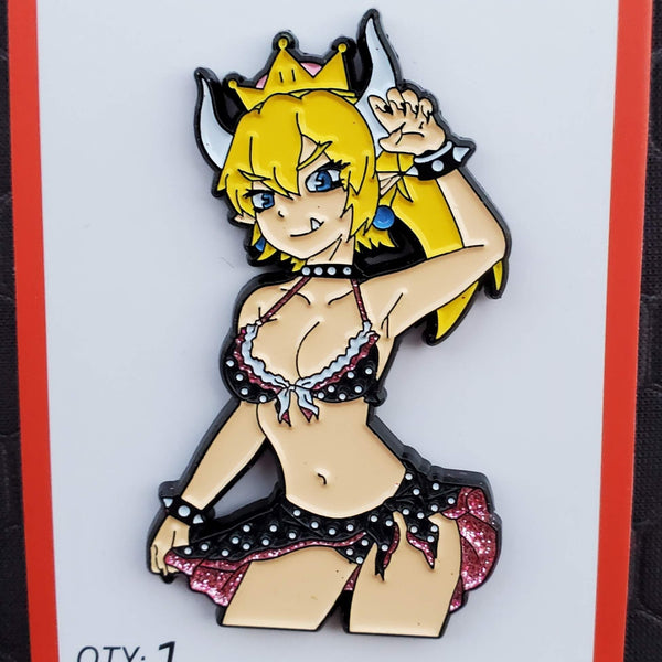 Bowsette Ecchi Pin
