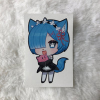 [Sticker] Re:0 Rem Cat Sticker