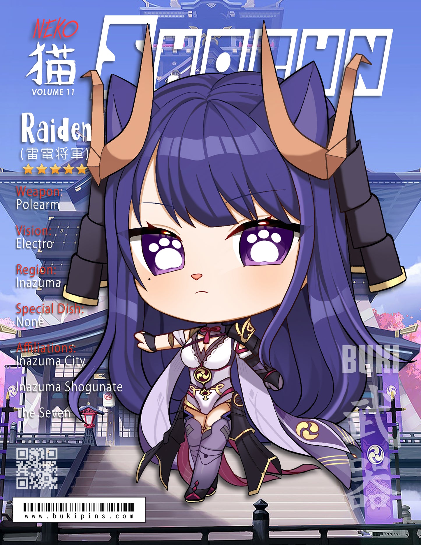 Neko Print Genshin Impact