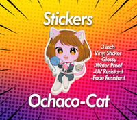 Sticker Ochaco-Cat