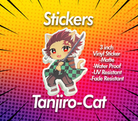 Sticker Tanjiro Cat