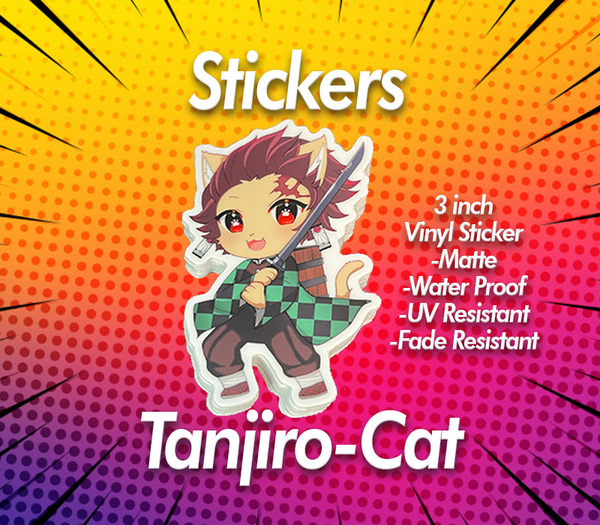 Sticker Tanjiro Cat