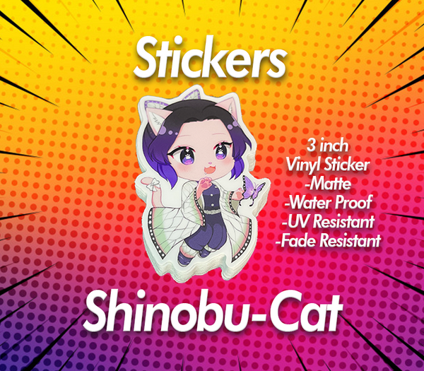 Sticker Shinobu Cat