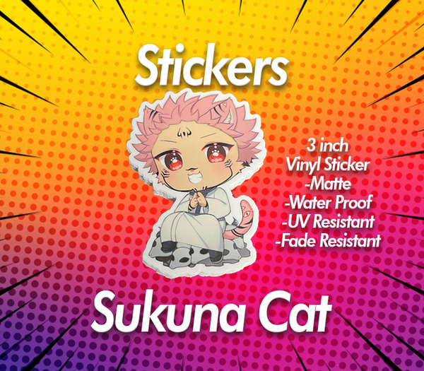 Sukuna Cat Sticker