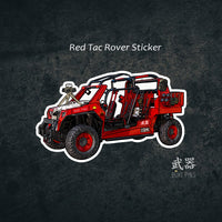Red Tac Rover Warzone Sticker