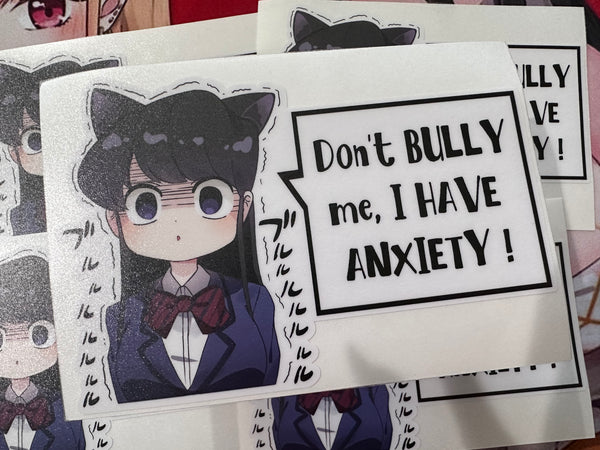 Neko Komi Anxiety sticker