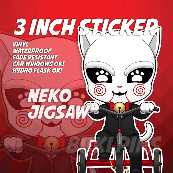Neko Jigsaw Sticker