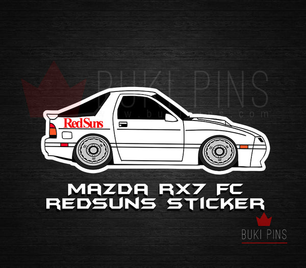 RX-7 FC Redsuns Sticker